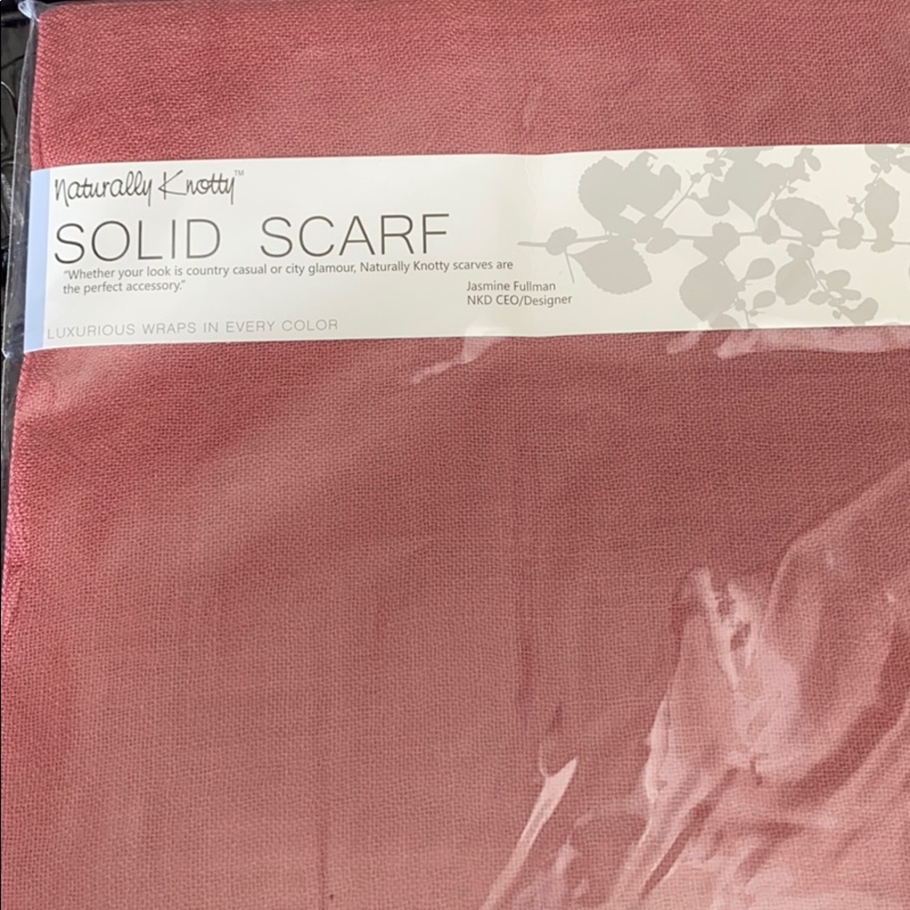 new scarf with tasseled knots